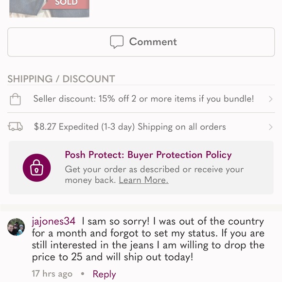 Levi's Classic Indigo Straight Jeans - Picture 2 of 2